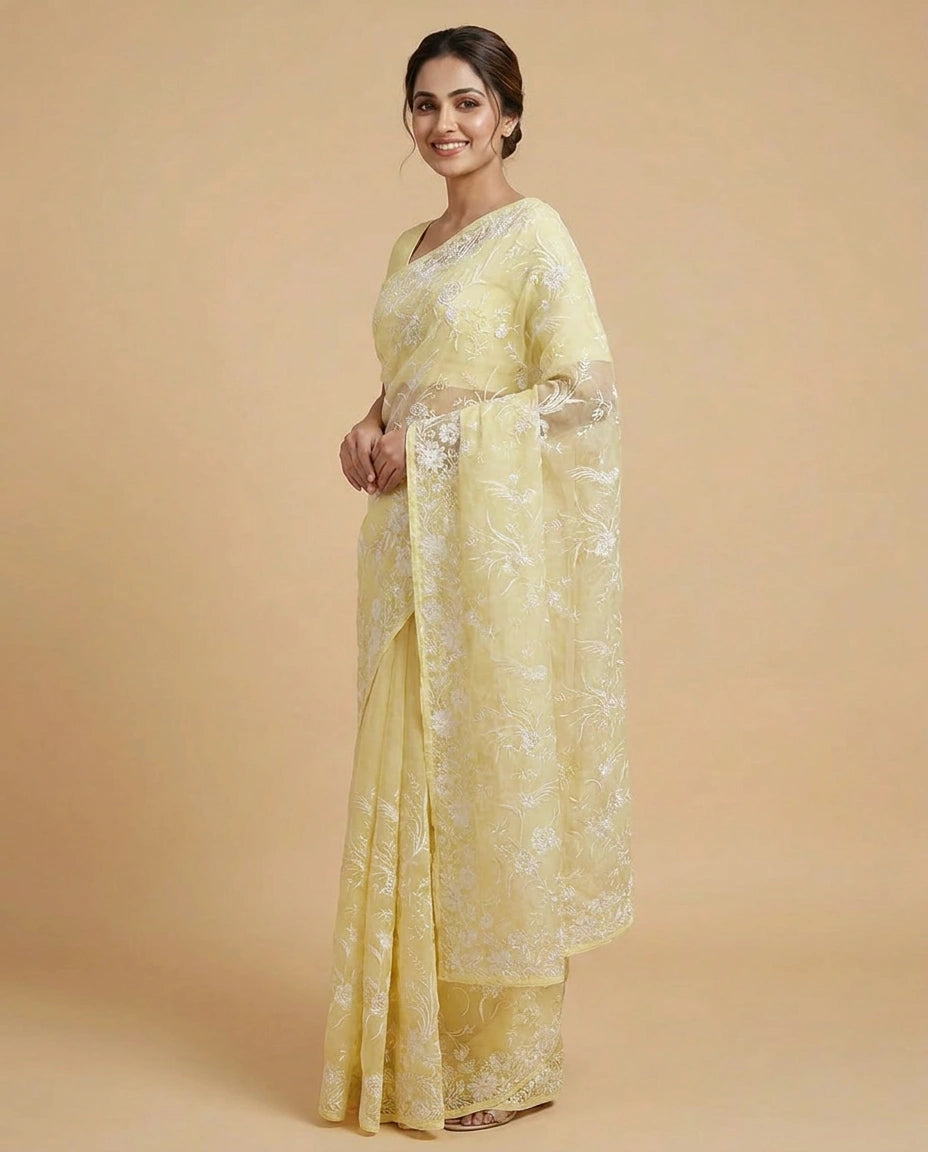 Georgette Designer Saree - Rangoli India