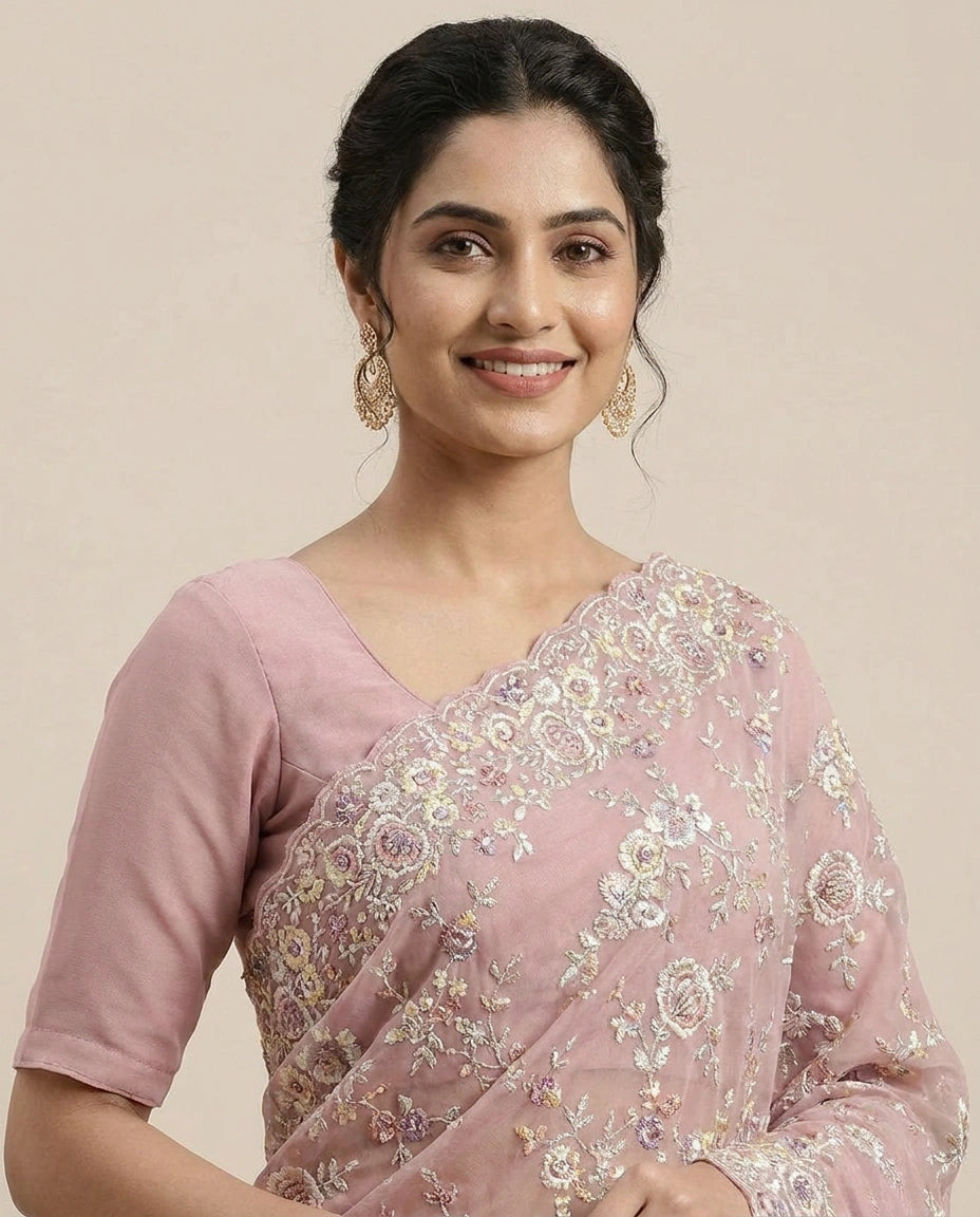 Georgette Designer Saree - Rangoli India
