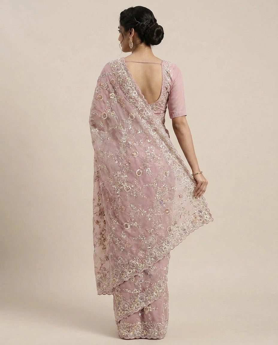 Georgette Designer Saree - Rangoli India