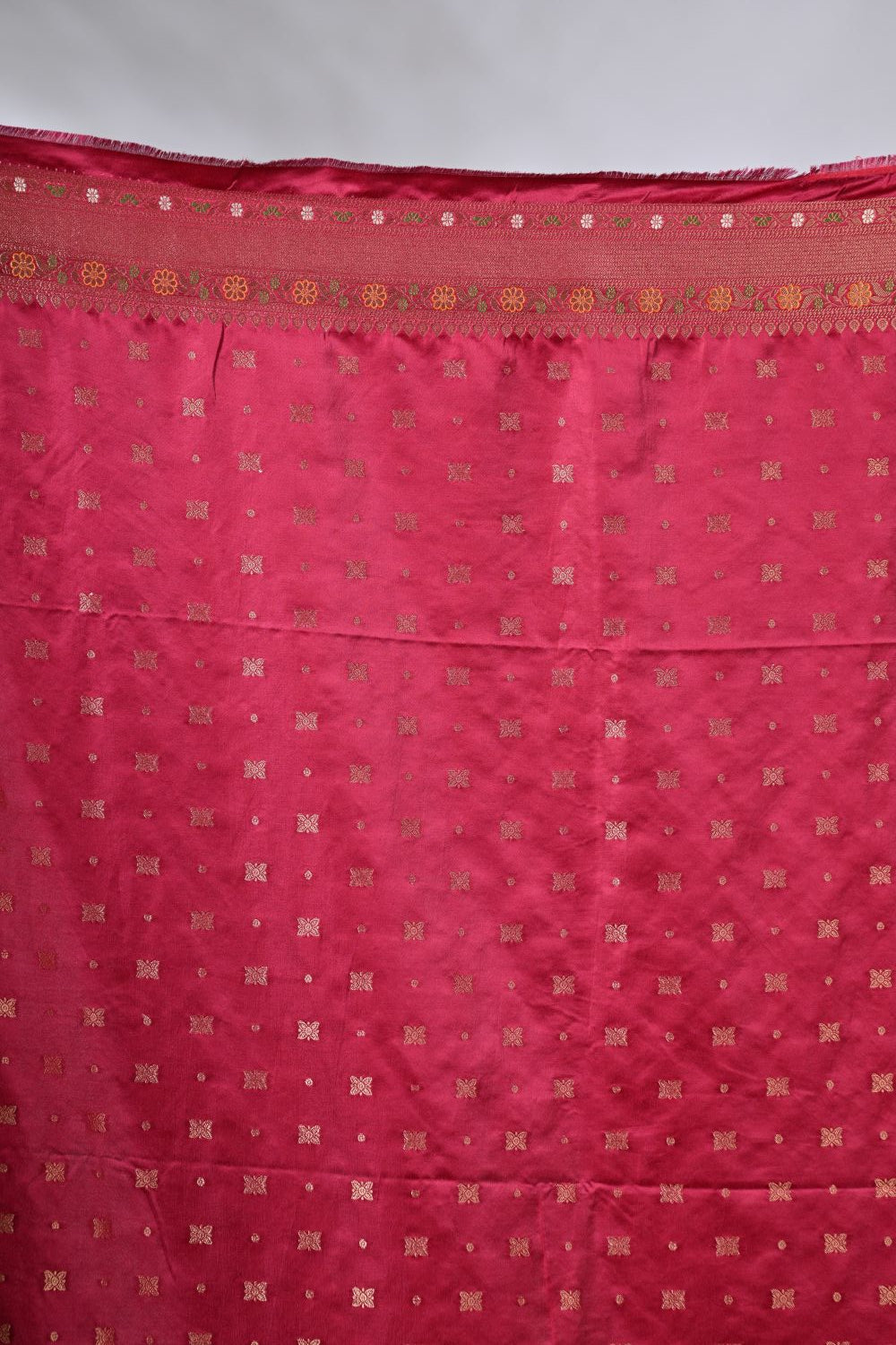 Magenta  Banarasi Katan Opara Silk Mashru Silk Saree