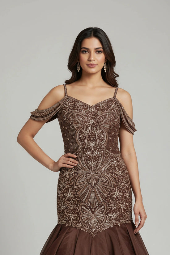 Premium Tissue Suit Gown - View 2 | Rangoli