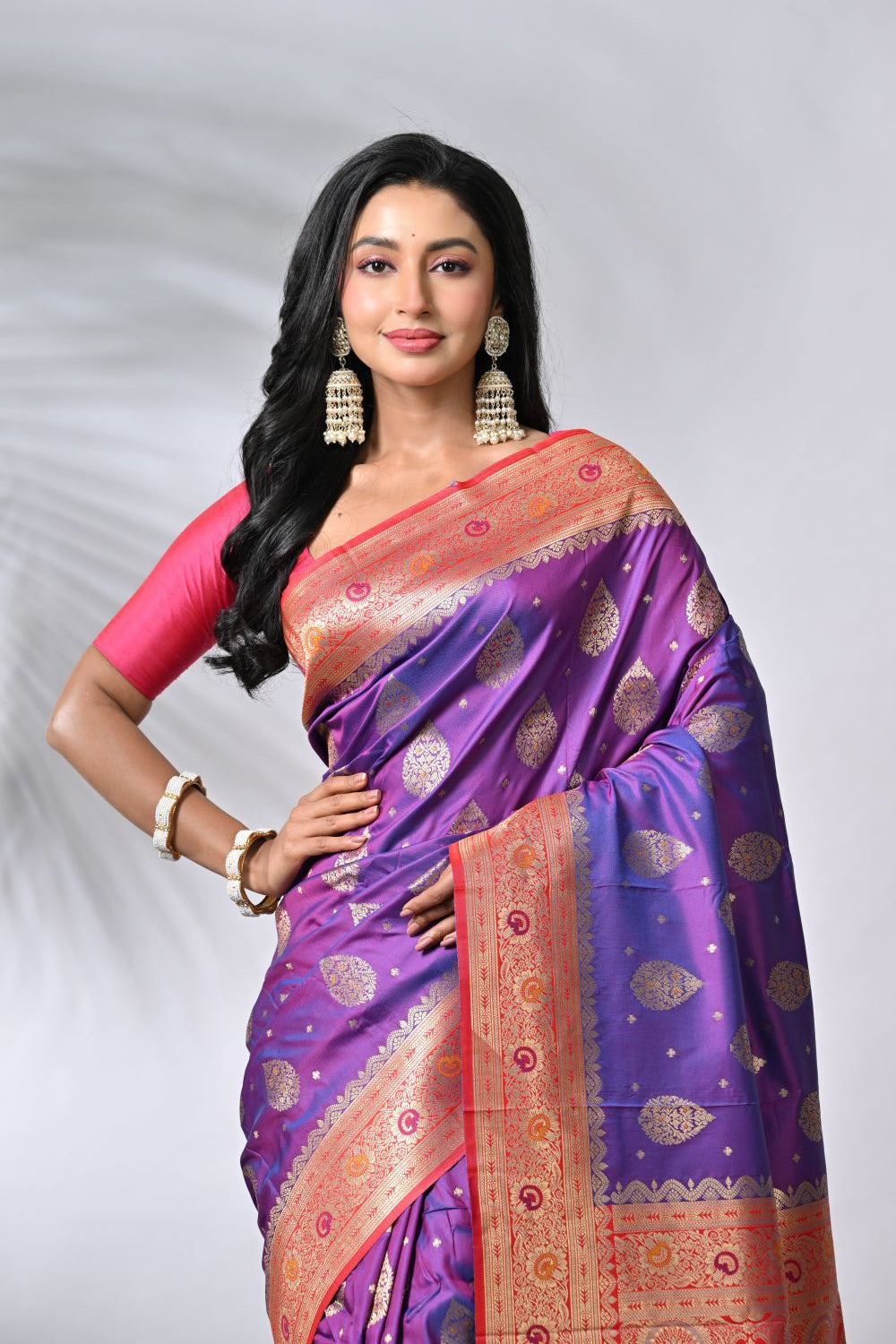 Traditional Silk Katan South Silk Saree - silk Indian ethnic wear by Rangoli