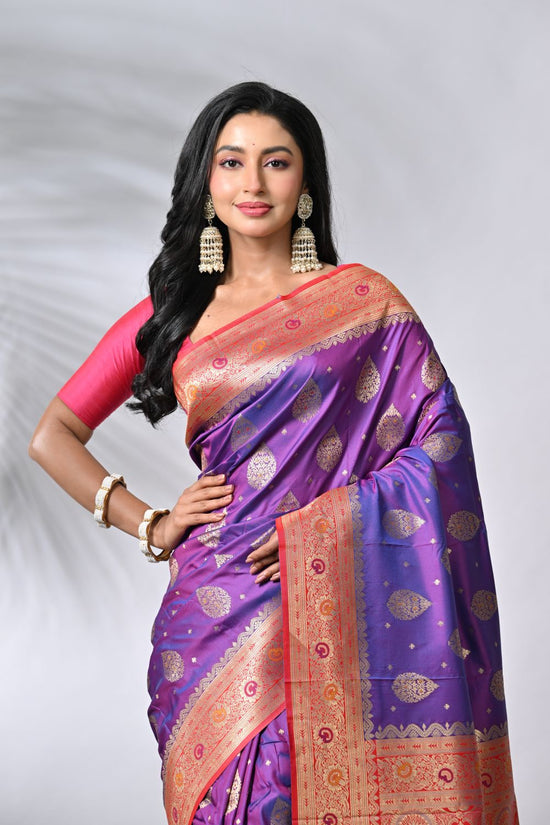 Traditional Silk Katan South Silk Saree - silk Indian ethnic wear by Rangoli