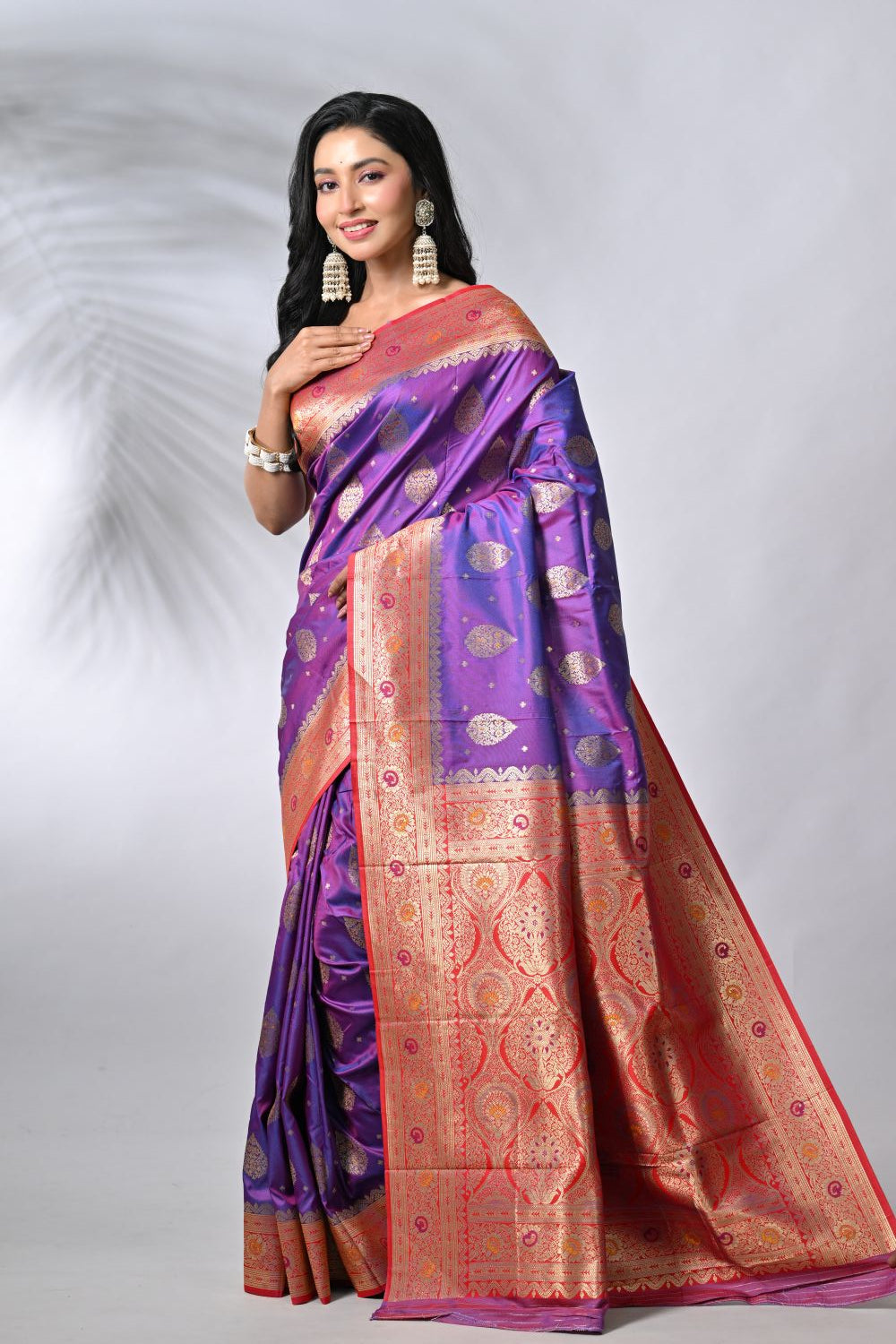 Traditional Silk Katan South Silk Saree - silk Indian ethnic wear by Rangoli