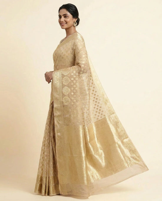 Cotton Banarasi Saree - Rangoli India