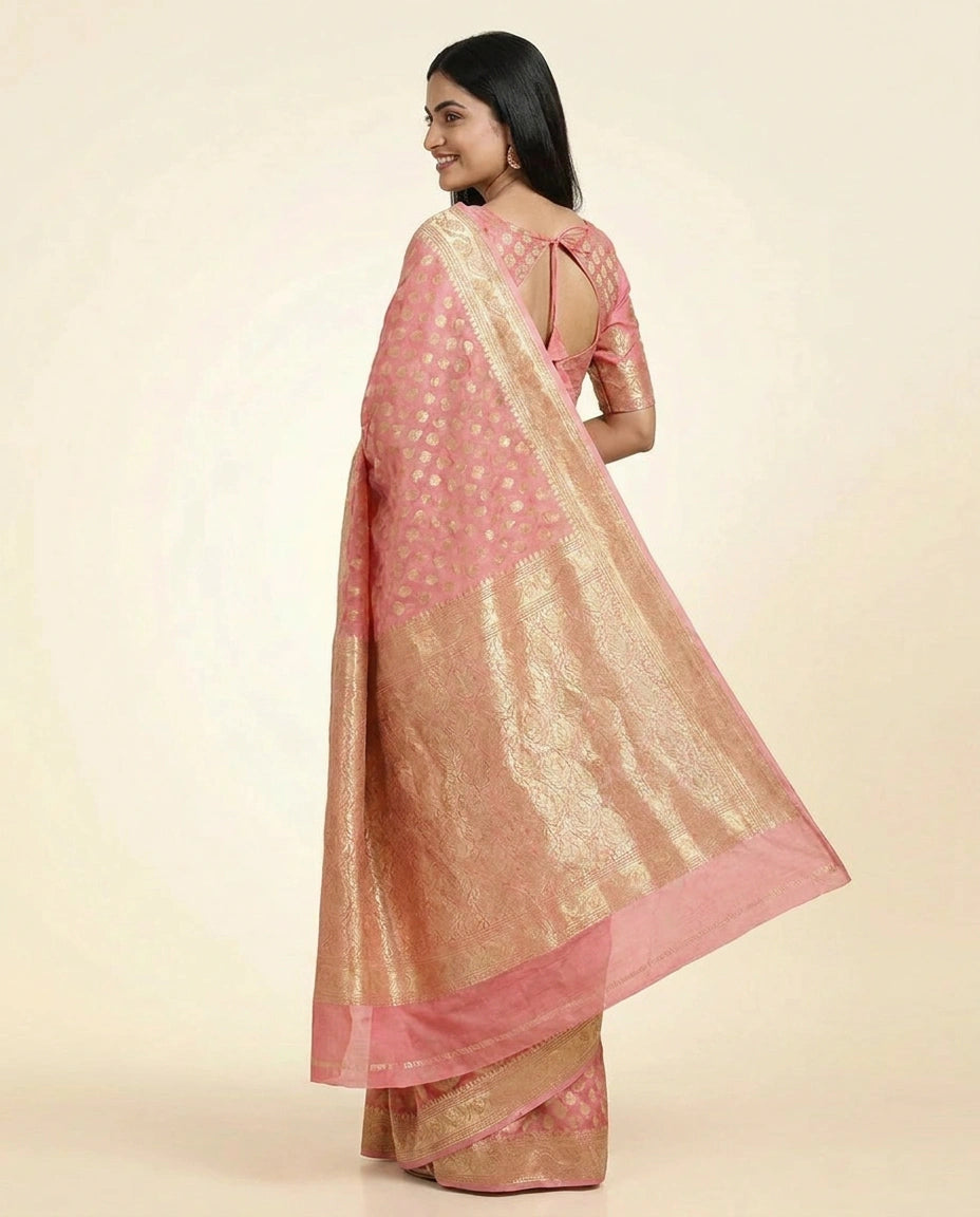 Cotton Banarasi Saree - Rangoli India
