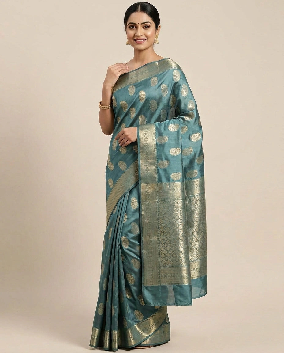 Chiniya Silk Banarasi Saree - Rangoli India