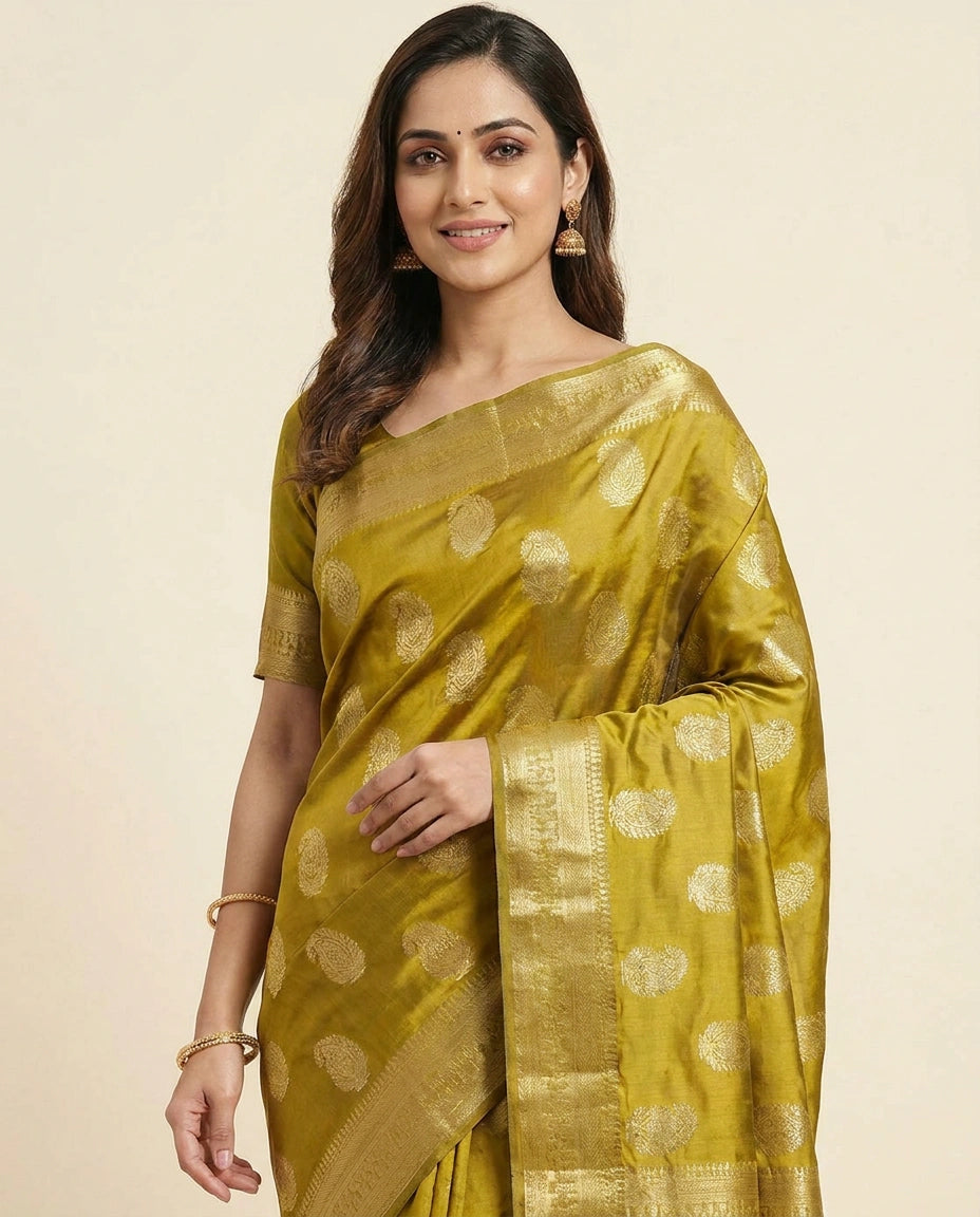 Chiniya Silk Banarasi Saree - Rangoli India
