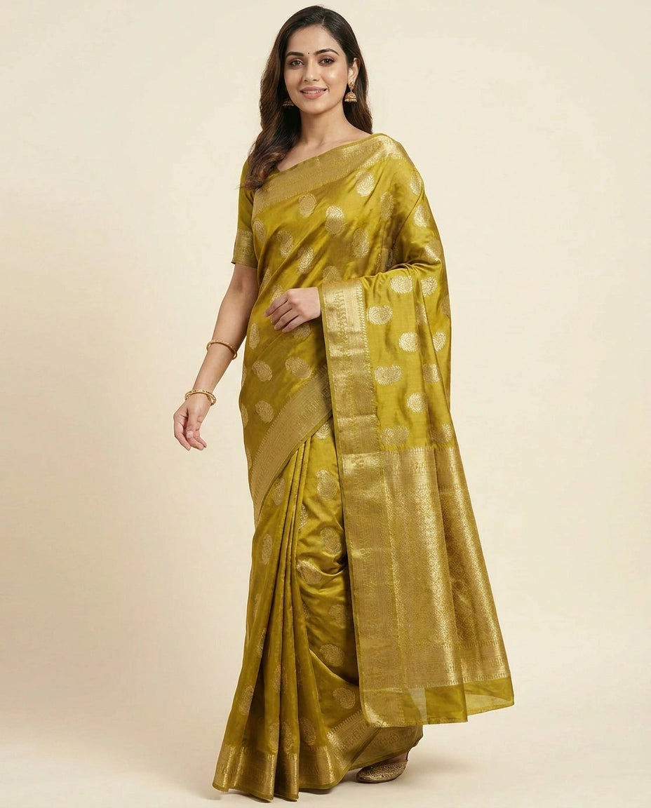Chiniya Silk Banarasi Saree - Rangoli India
