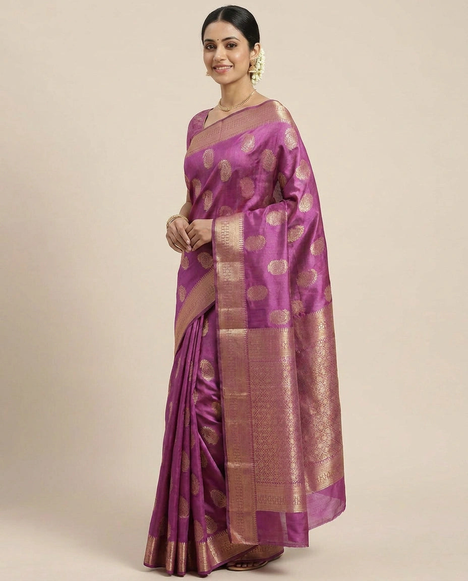 Chiniya Silk Banarasi Saree - Rangoli India