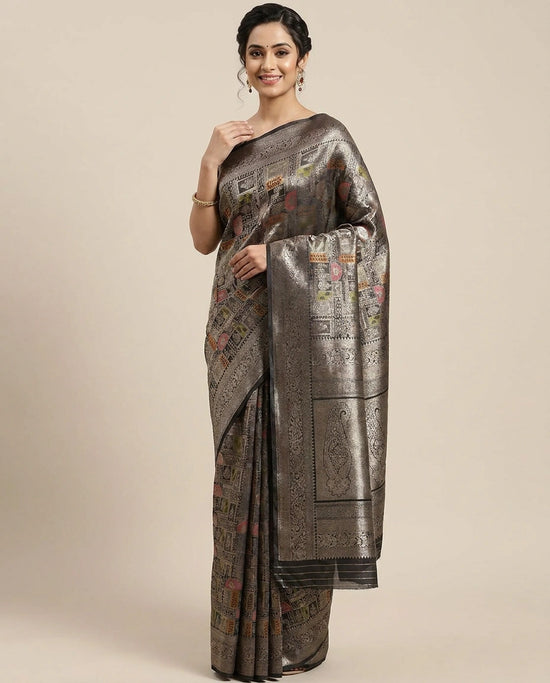 Mashru Silk Banarasi Saree - Rangoli India