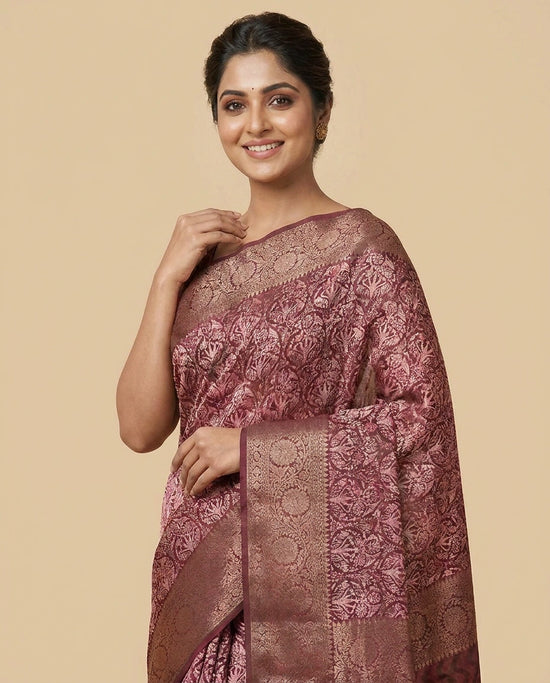 Printed Chanderi Saree - Rangoli India