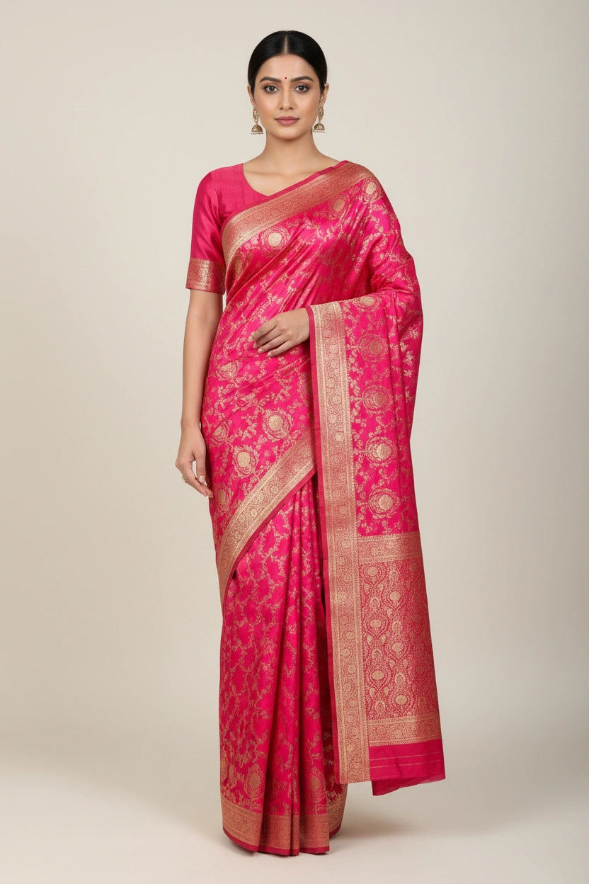 Artisan Silk Katan Assamese Silk Saree - Rangoli Sarees