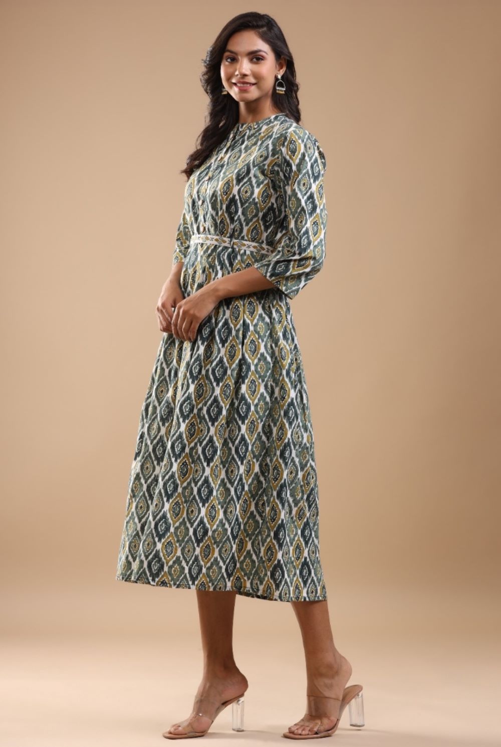 Green A-Line Kurti