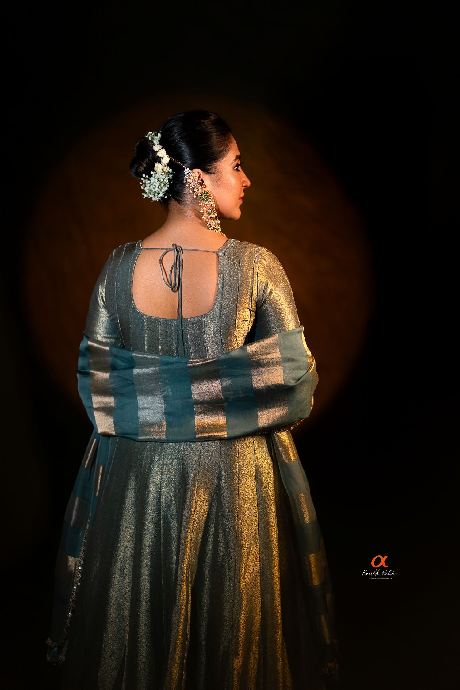 Turquoise Embellished Designer Anarkali Set – Occasion Wear