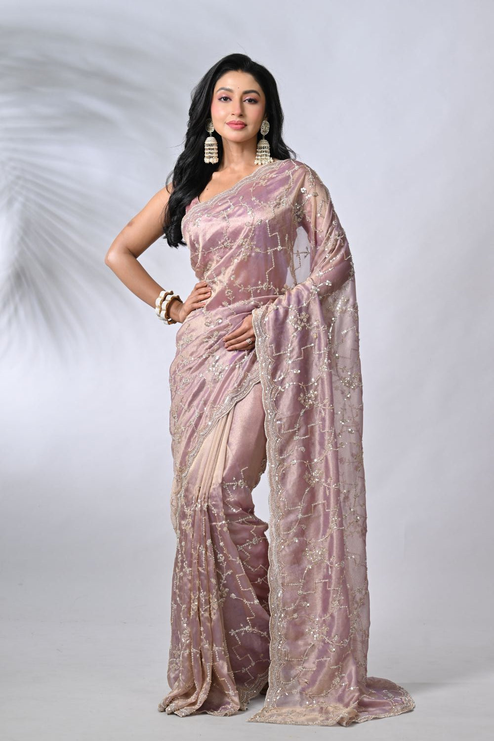 Chiku Tissue Sarees