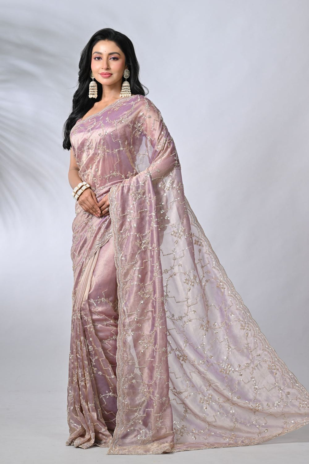 Chiku Tissue Sarees