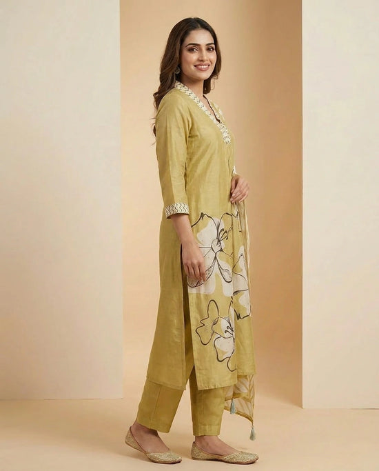 Muslin Suit A Line - Rangoli India
