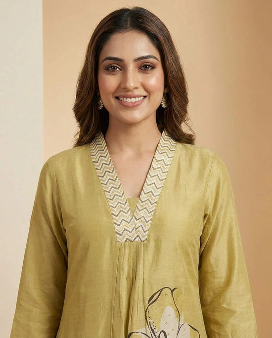 Muslin Suit A Line - Rangoli India