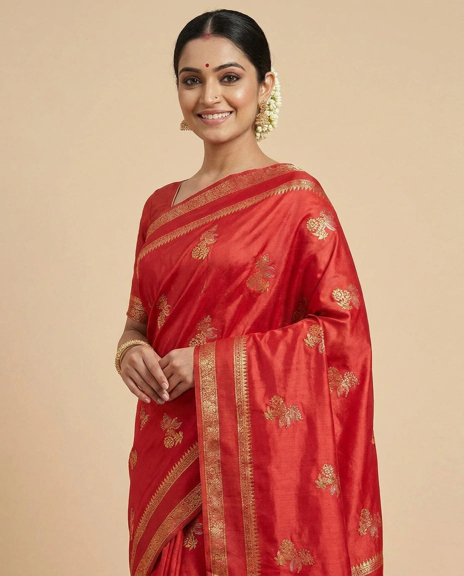 South Weave Mashru Silk Saree