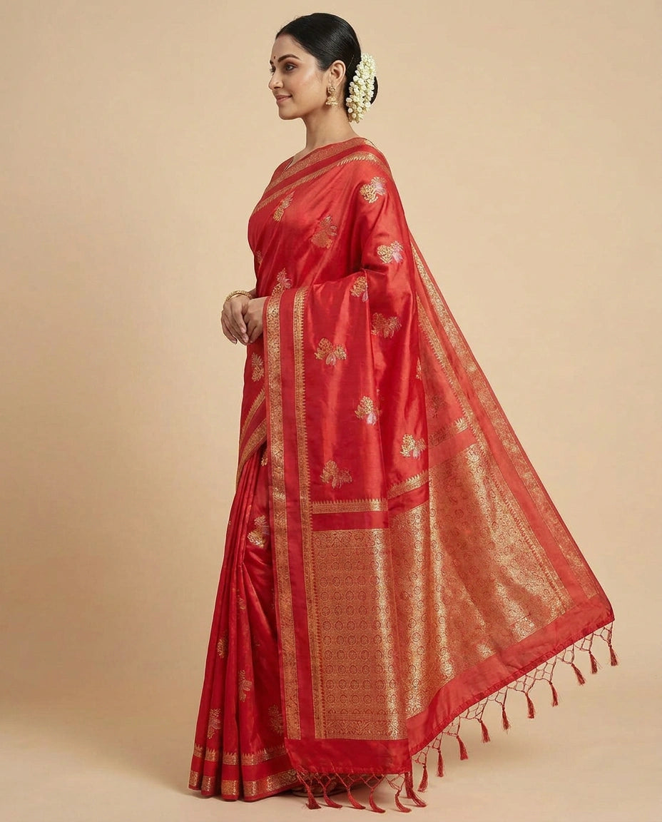 South Weave Mashru Silk Saree — photo 3 of 8