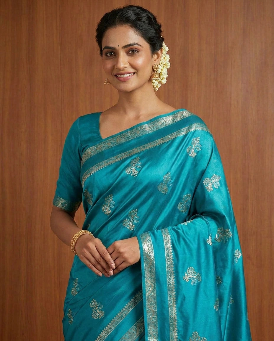 South Weave Mashru Silk Saree — photo 6 of 8