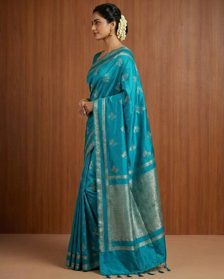 South Weave Mashru Silk Saree — photo 7 of 8