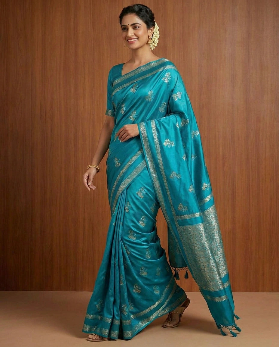 South Weave Mashru Silk Saree — photo 8 of 8