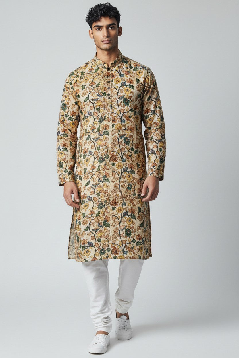 Classic Cotton Kurta Set - Rangoli Sarees