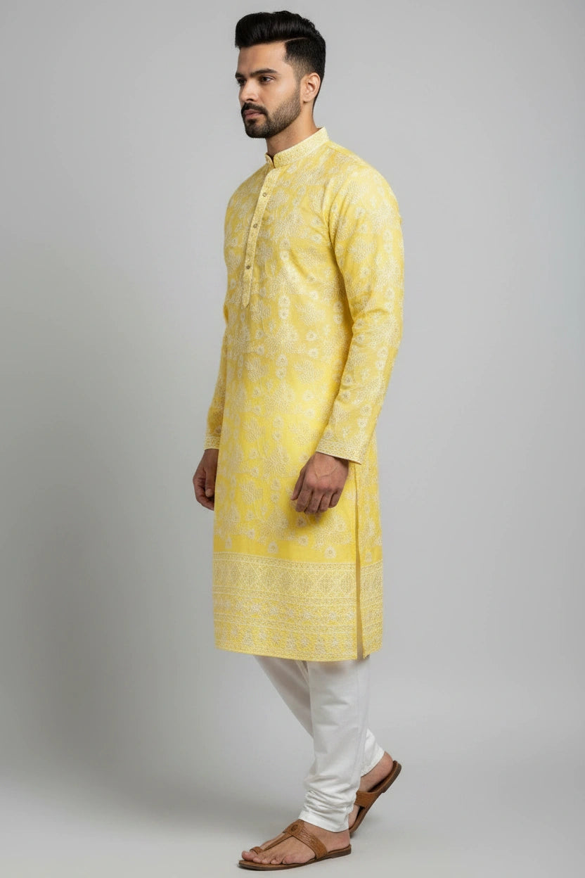 Classic Cotton Kurta Set - Rangoli Sarees