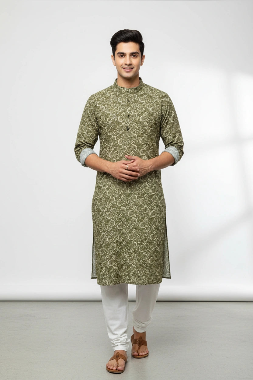 Classic Cotton Kurta Set - Rangoli Sarees
