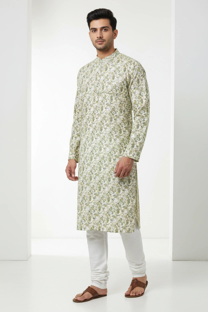 Classic Cotton Kurta Set - Rangoli Sarees