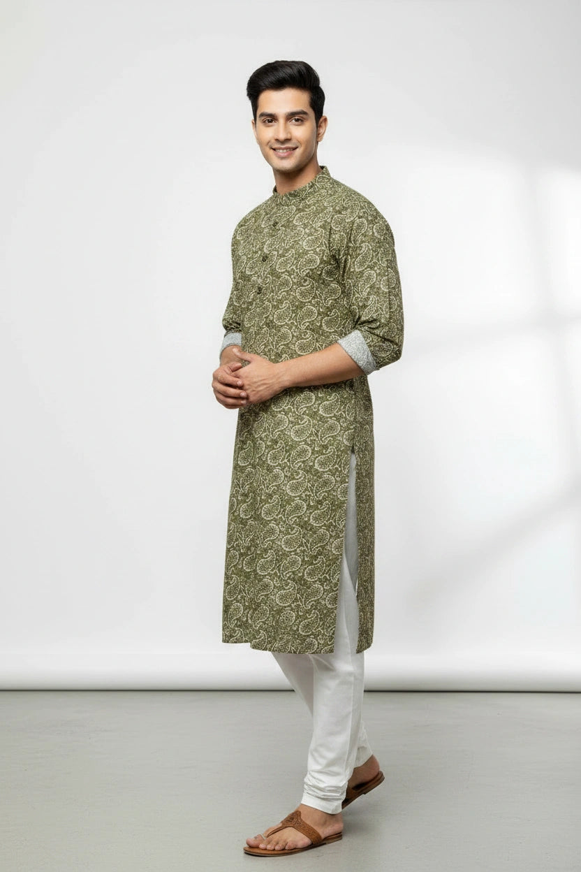 Classic Cotton Kurta Set - Rangoli Sarees