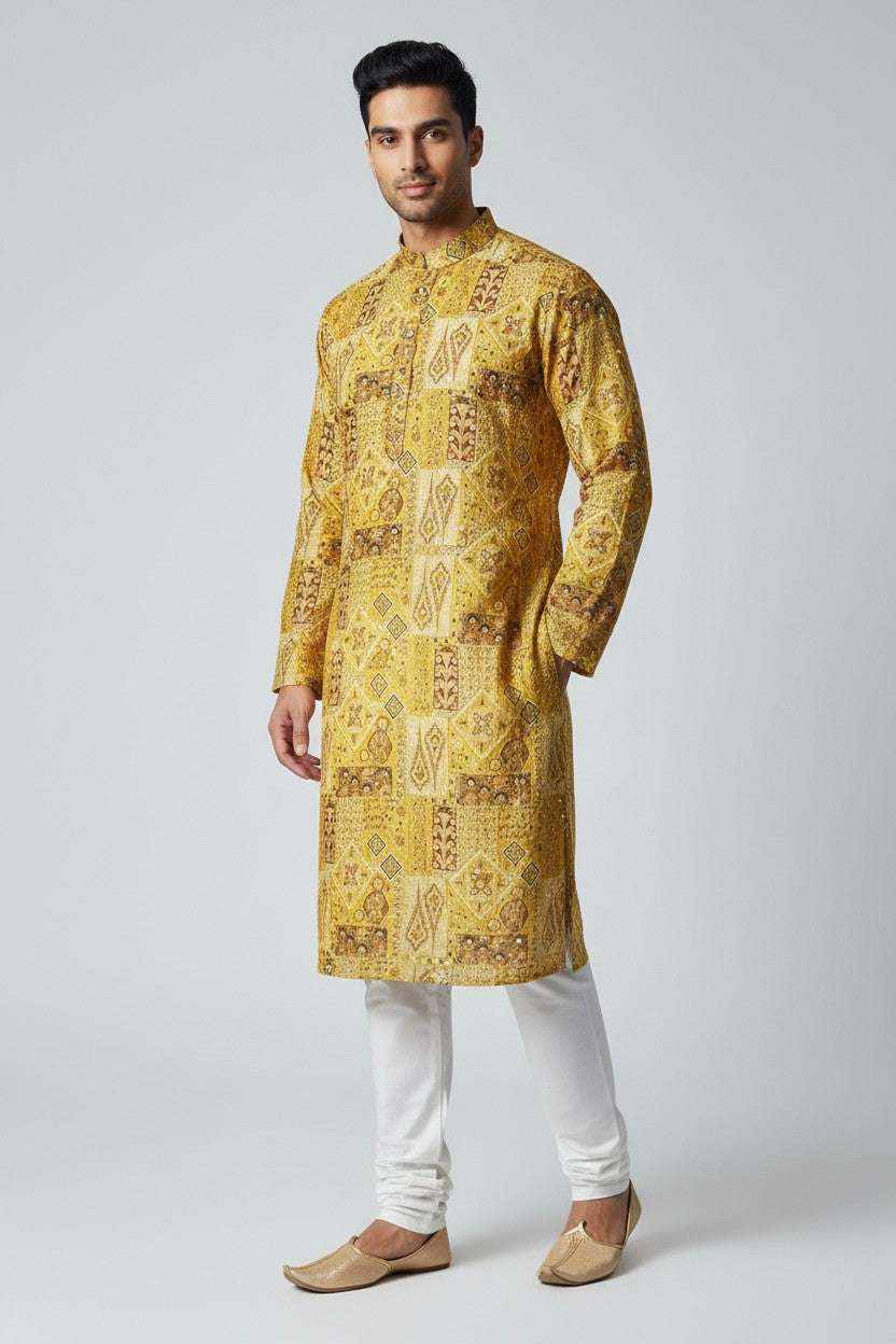 Classic Cotton Kurta Set - Rangoli Sarees