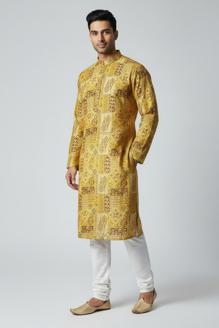 Classic Cotton Kurta Set - Rangoli Sarees