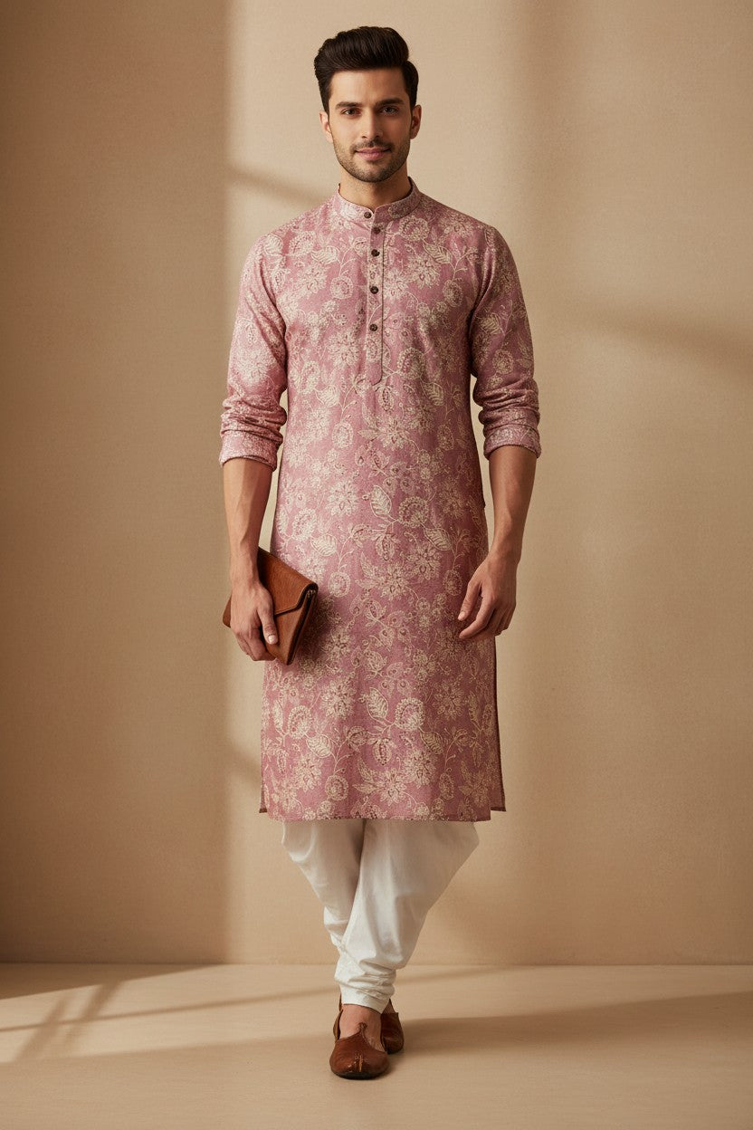 Classic Cotton Kurta Set - Rangoli Sarees
