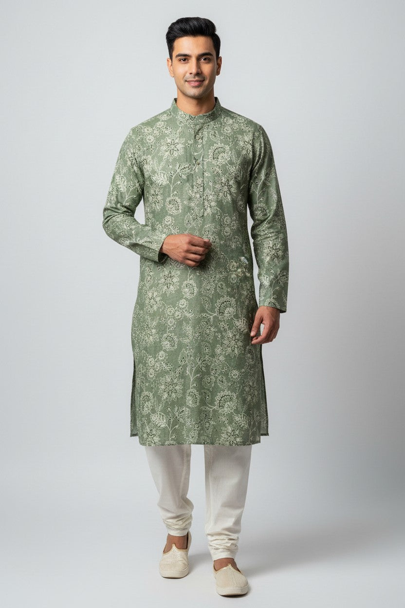 Classic Cotton Kurta Set - Rangoli Sarees