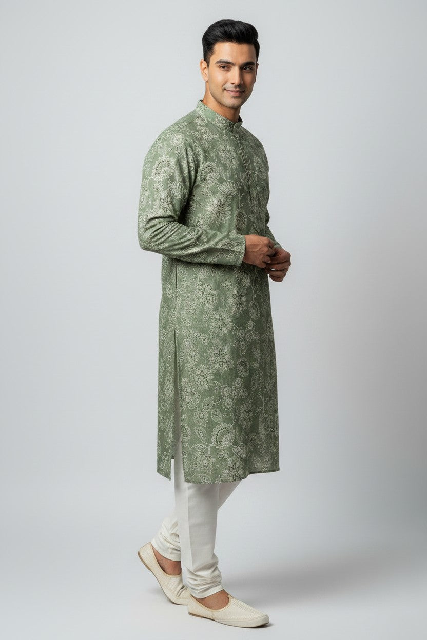 Classic Cotton Kurta Set - Rangoli Sarees
