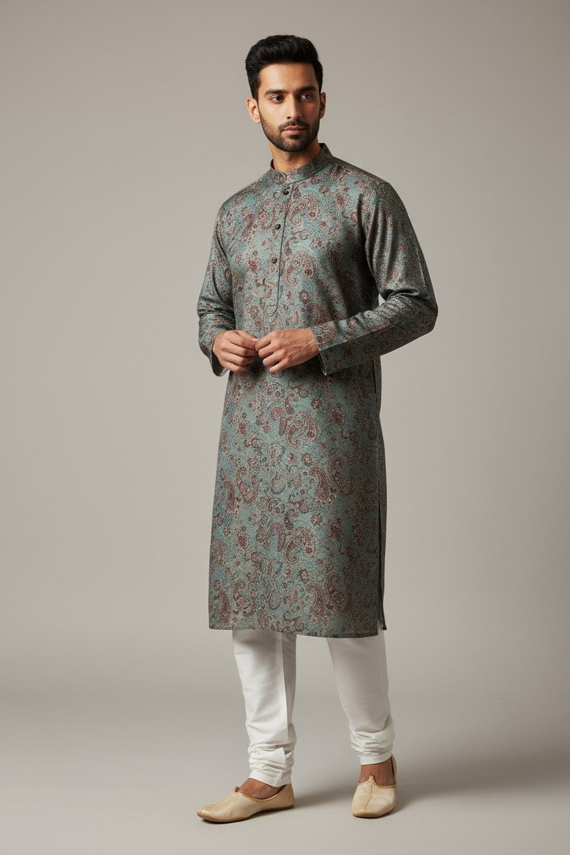 Classic Cotton Kurta Set - Rangoli Sarees