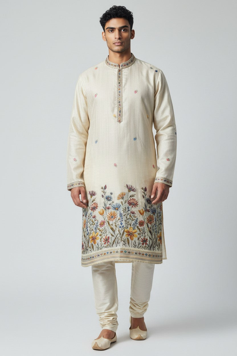 Classic Cotton Kurta Set - Rangoli Sarees