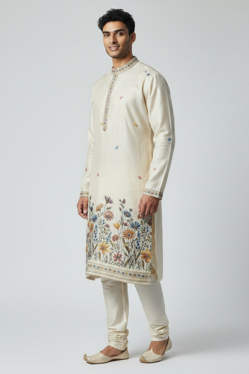Classic Cotton Kurta Set - Rangoli Sarees