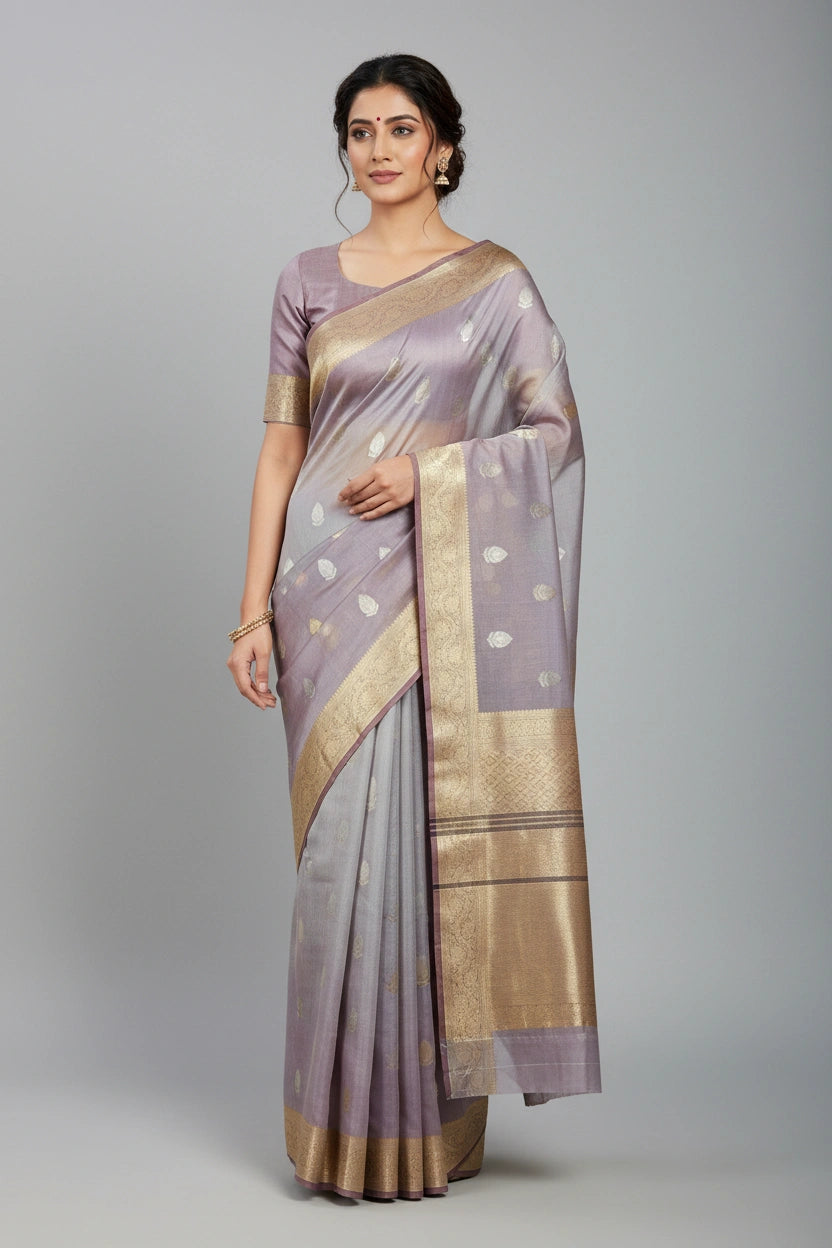 Heritage Zari Tissue Banarasi Saree - Rangoli Sarees