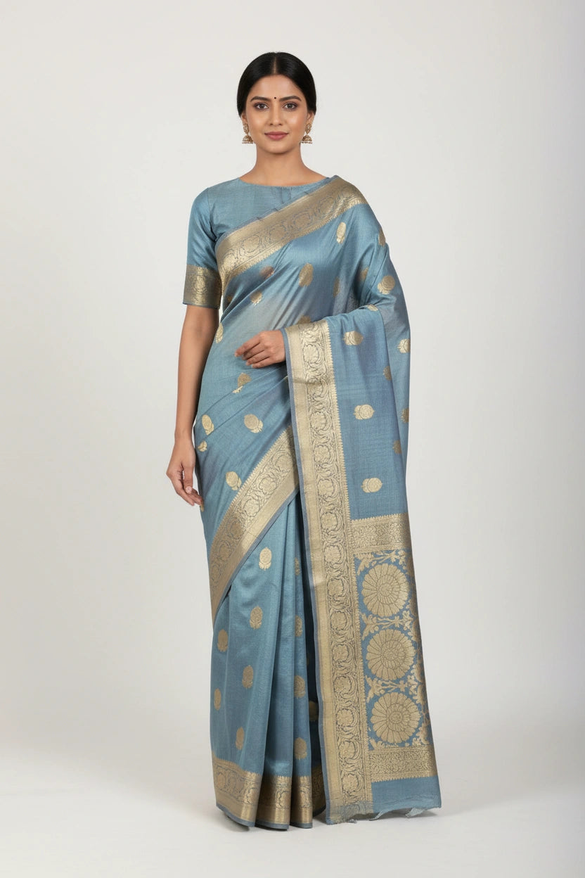 Heritage Zari Tissue Banarasi Saree - Rangoli Sarees
