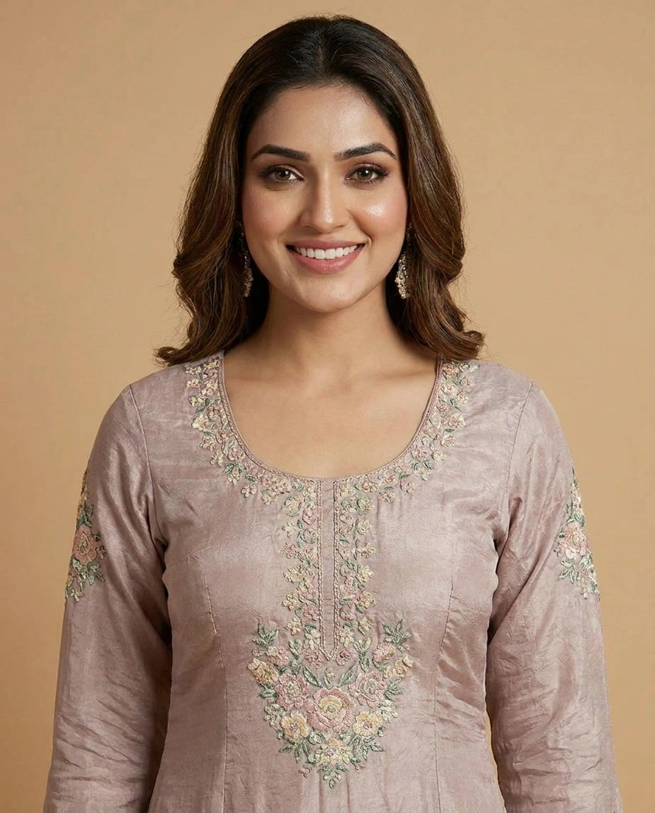 Chinon Suit Sharara - Rangoli India