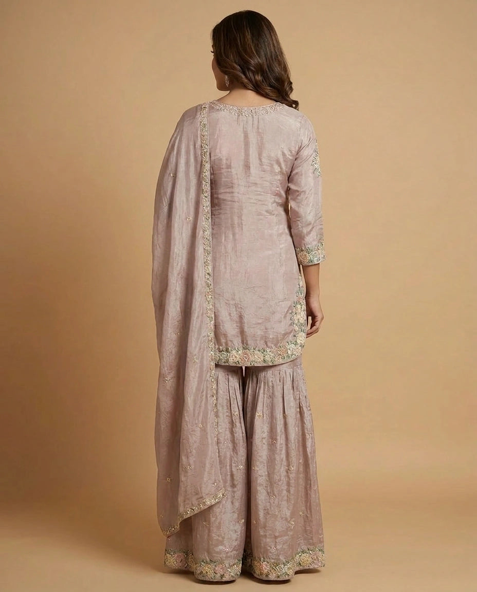 Chinon Suit Sharara - Rangoli India
