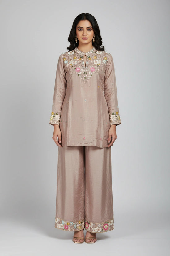 Chic Chinon Co-ord Set - Rangoli Sarees