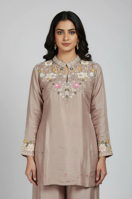 Chic Chinon Co-ord Set - Rangoli Sarees
