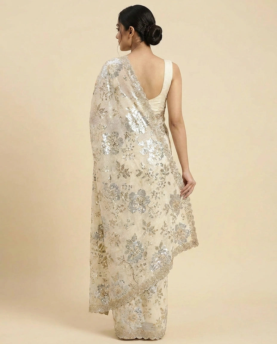 Georgette Designer Saree - Rangoli India