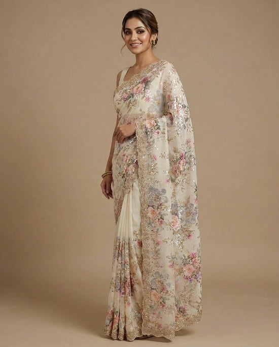 Georgette Saree with Soft Sheer Drape