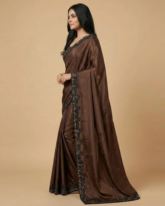 Chinon Designer Saree - Rangoli India